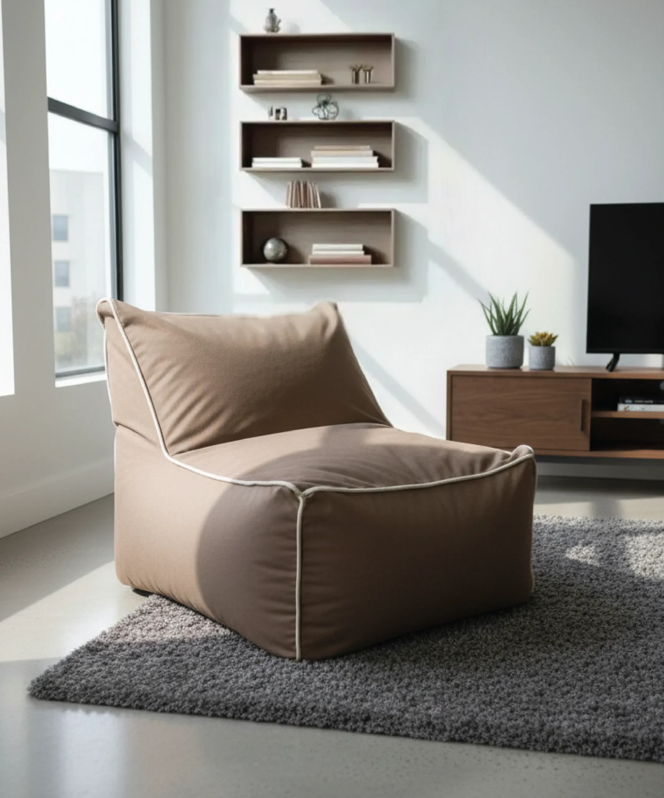 zippy middle pouf armchair