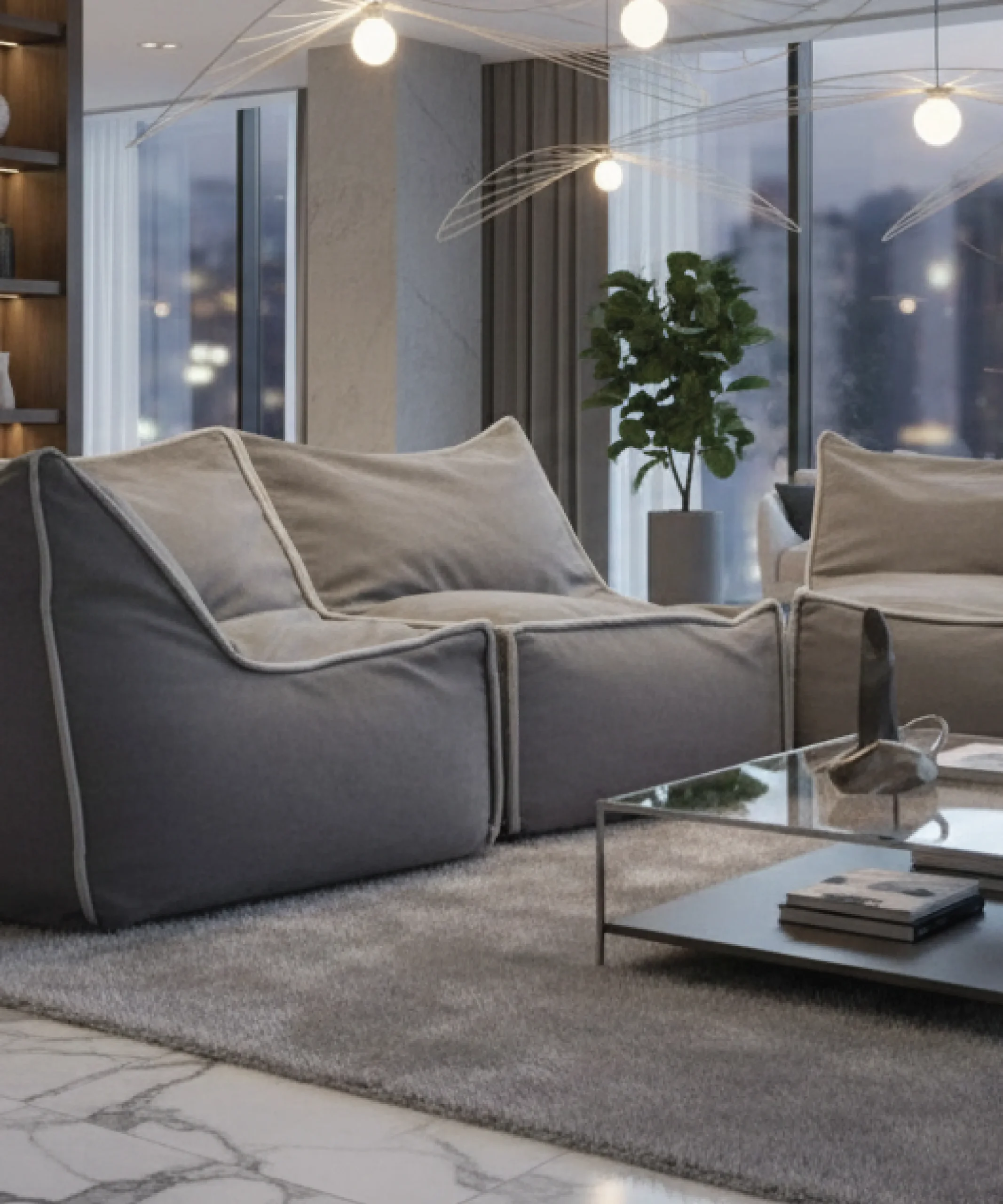 zippy middle pouf armchair - Image 3