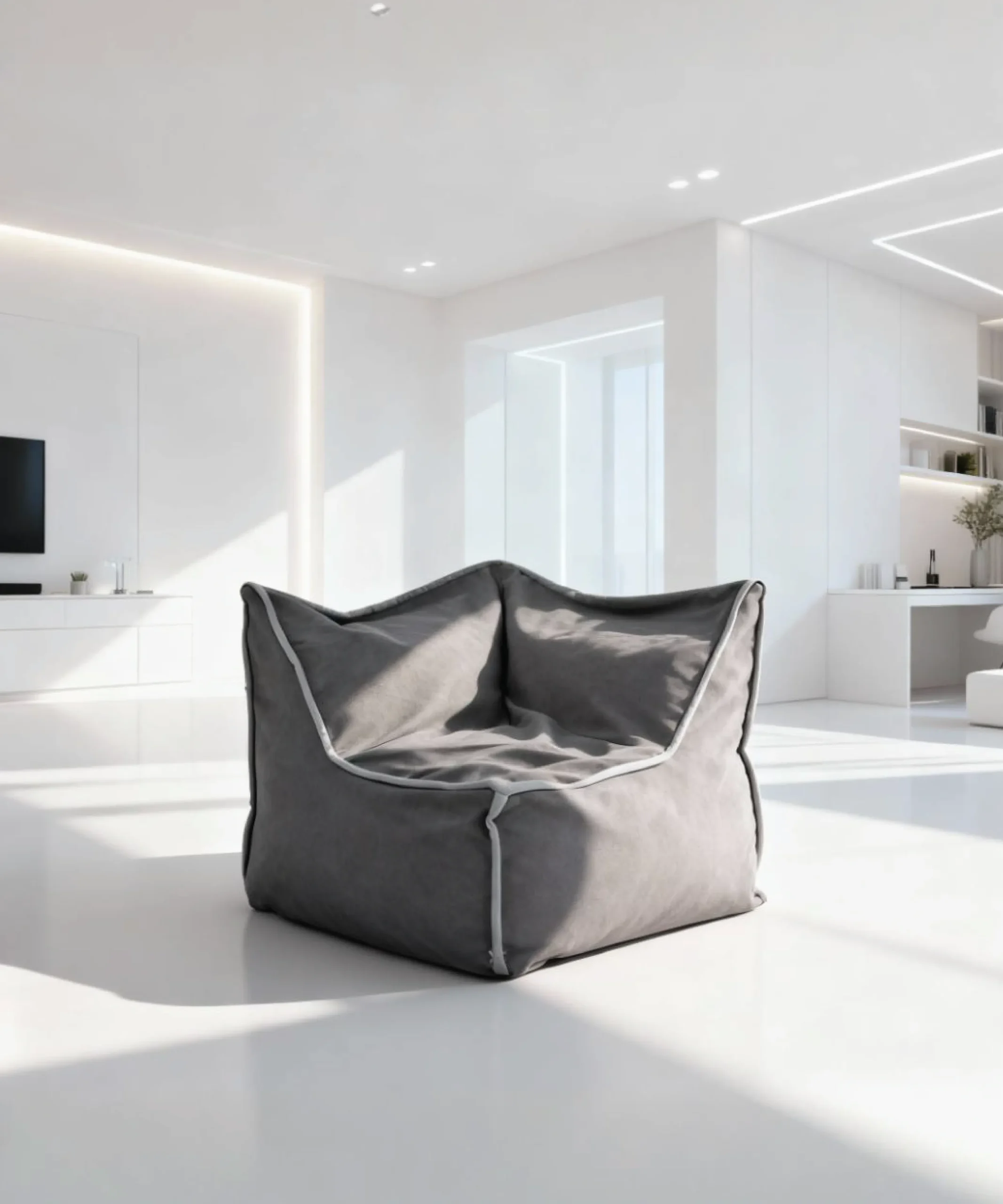 zippy corner pouf armchair