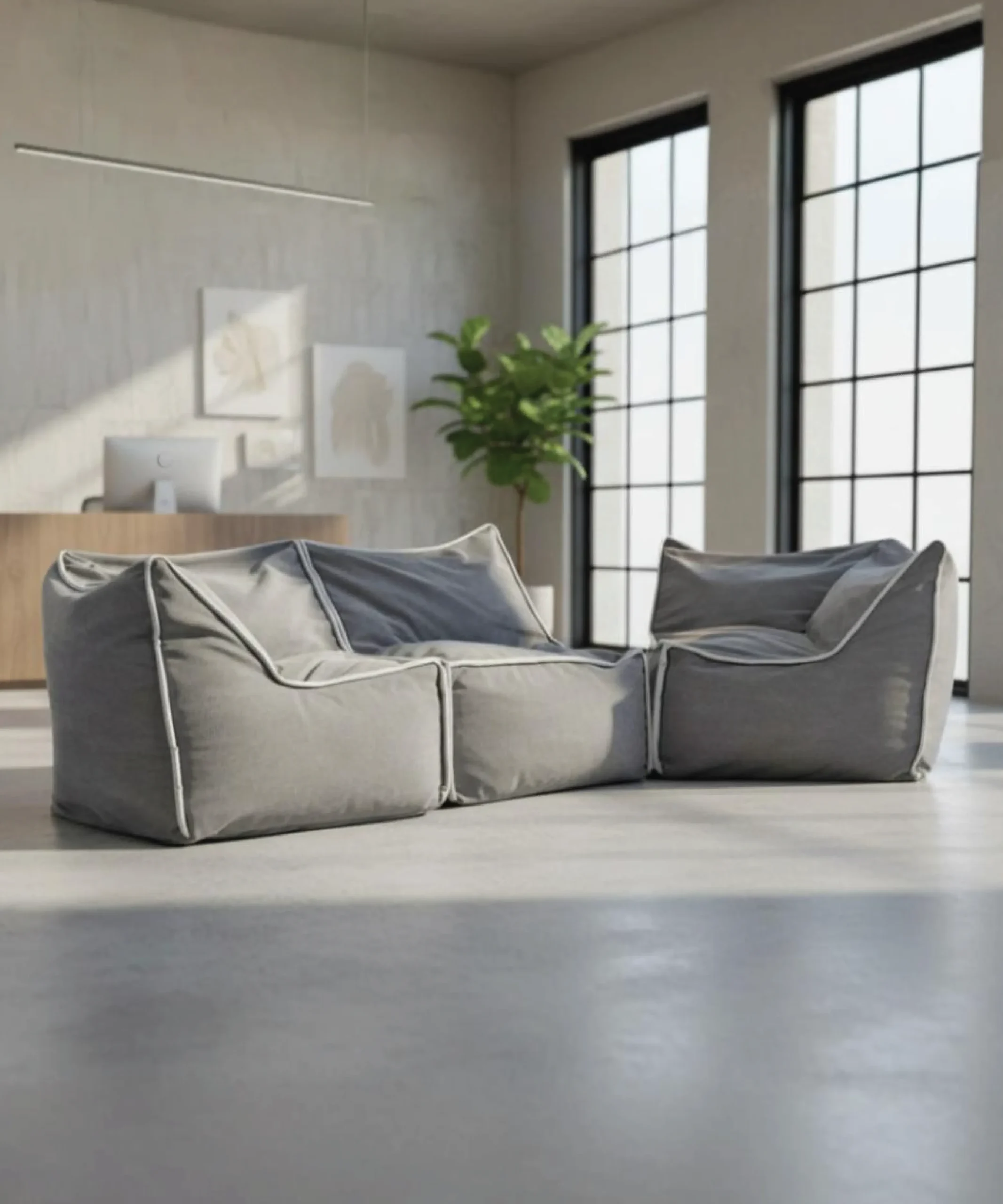 zippy corner pouf armchair - Image 3